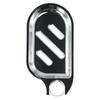 Wall Mounted Lift Shower Soap Tray with Hollow Design ABS Material Chrome Plated for Bathroom Rod Installation Silver 17x8.5cm