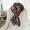 Imitationskaschmirschal Damenmode Herbst und Winter High-End-Feeling Karoschal Neuer Herrenschal Schal