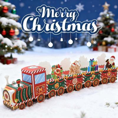 24 Empty Advent Calendar Boxes To Fill Red Green Christmas Train Gift Boxes 24 Days of Christmas Calendar