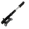 1SET Aluminum Mini Bike Hand Air Pump with Hidden Hose Portable Bicycle Tire Inflator with Mount Bracket Multi Nozzle
