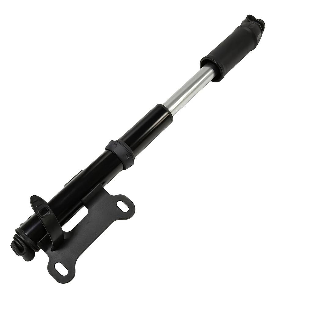 1SET Aluminum Mini Bike Hand Air Pump with Hidden Hose Portable Bicycle Tire Inflator with Mount Bracket Multi Nozzle