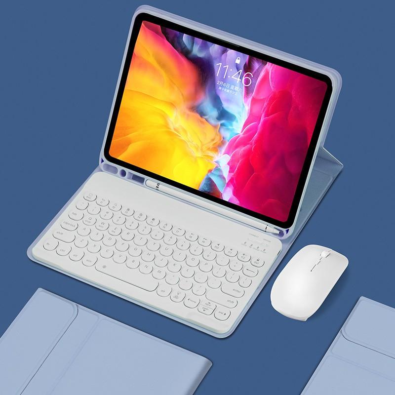 IPad Pro Case With Bluetooth Keyboard Mouse Pen Slot 9 8th Gen 10.2 Inch Tablet