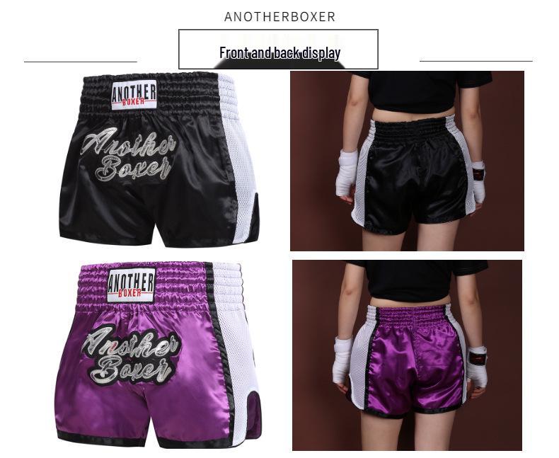 Muay Thai Sanda Wushu Training Shorts - MMA Fighting Pants for Men, Women, and Kids