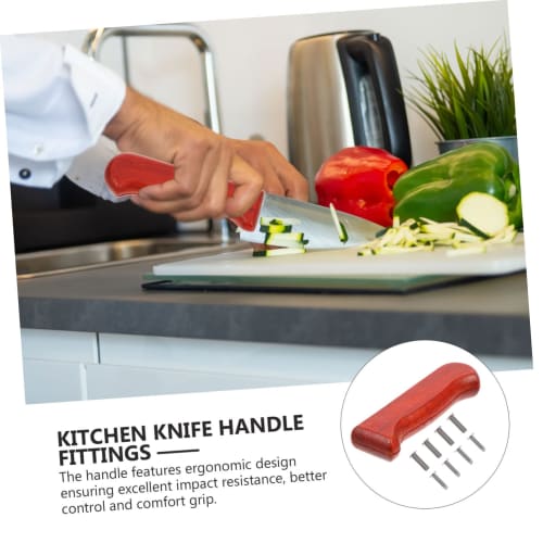 Iplusmile Knife Handle Replacement with Rivets, Ergonomic Design for Knife Handle Replacement and Repair