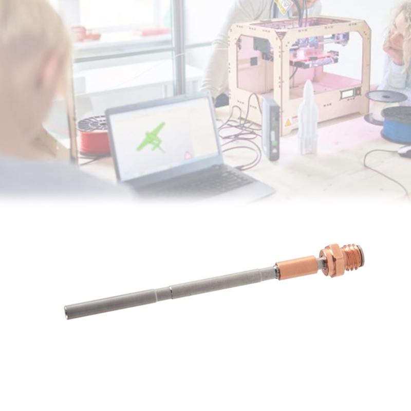 Titanium Alloy Heatbreak Metal Heat Break Thread Throat for MK4 Hotend Extruder 1.75mm Copper Metal Throat Accessory