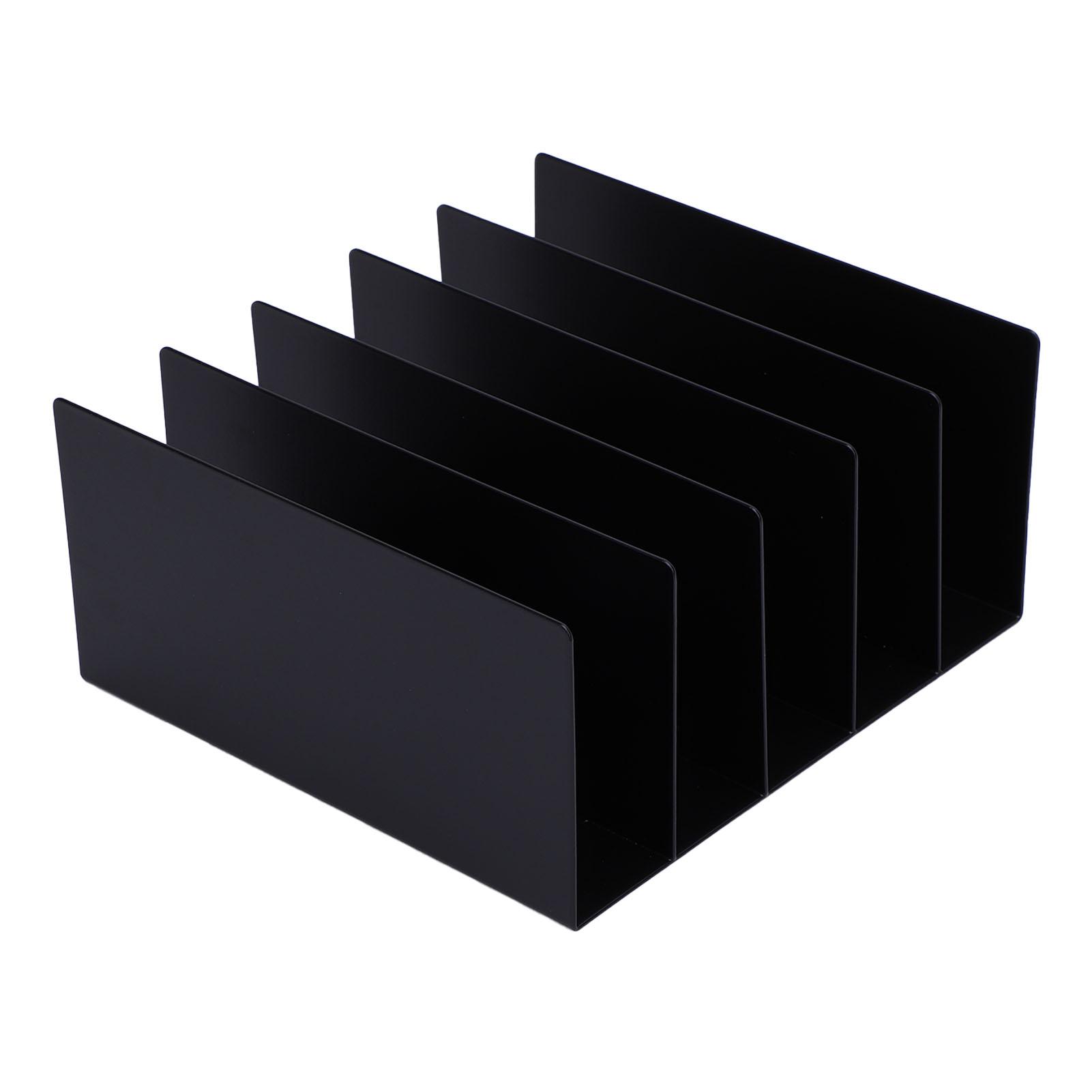 Desktop File Organizer 5 Compartments Iron Integrated Portable File Sorter Organizer for Home 1930₽