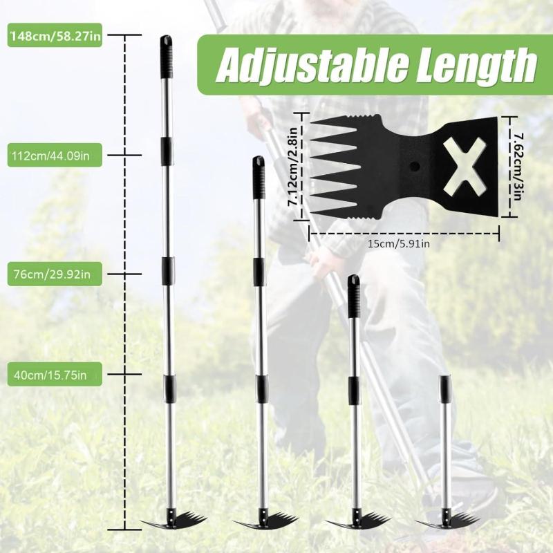 Multi Functional Hoe 2-in-1 Manual Weeding Shovel Suitable for Use In Courtyards Lawns Terraces and Gardens As a Household Tool