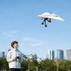 Kit DIY Avião de Papel RC, Módulo Elétrico de Avião com Controle Remoto com Estabilizador Giroscópico, Hélices Duplas, Conjunto de Componentes Lançadores de Aeronaves de Papel para