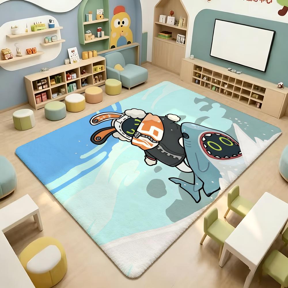 Character B-Bumbumz Floor Mat Soft Cartoon Flannel Non-Slip Kids Play Mat & Entrance Door Mat for Bathroom Bedroom