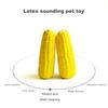 Yousheng Corn-shaped Dog Chew Toy Interactive Squeaky Corn Stick Teeth Cleaning Toy Funny Pet Sound Toy for Small Medium Large Breed