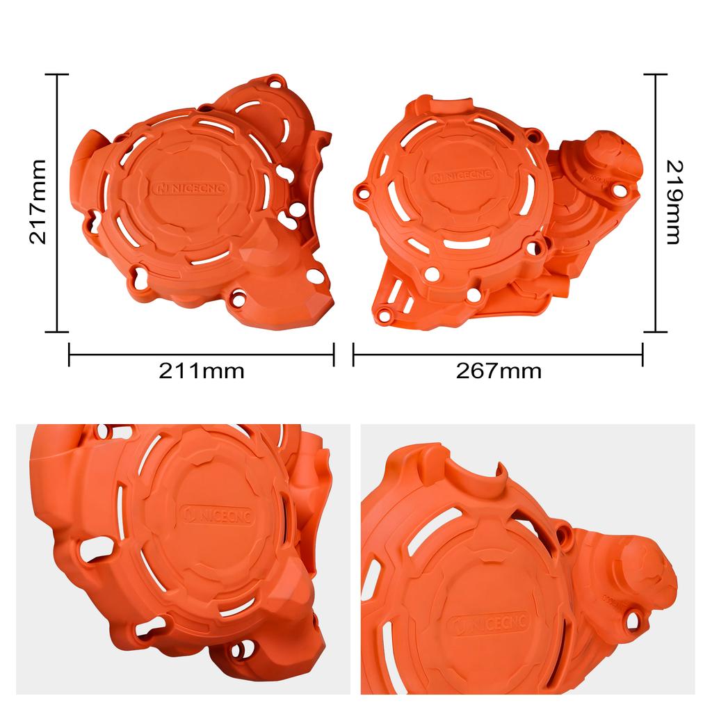 NICECNC For KTM EXC 300 EXC 250 XCW 300 2024-2026 SX 250 XC 250 300 2023-2026 Crankcase Ignition Clutch Cover For GasGas EC 300