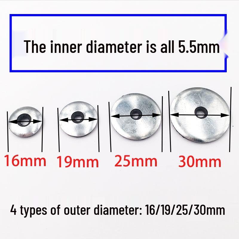 

Steel Tile Waterproof Self-Drilling Screw with Rubber Pad and Galvanized Washer for Leak-Proof Polycarbonate Sealing. 16mm composite gasket, 100 pcs