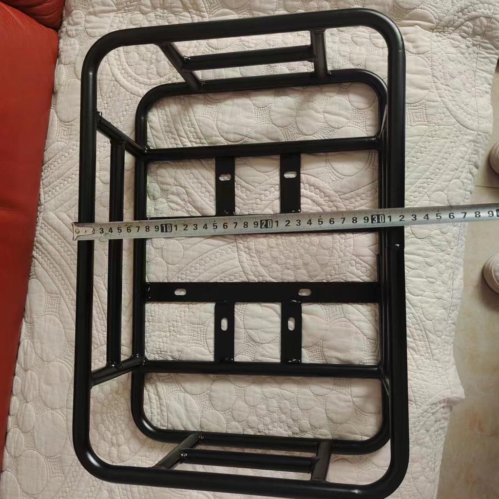 Sykkelkurv bak, strykejern med stor kapasitet, rustsikker, solid sykkelkorg for elsykkel.