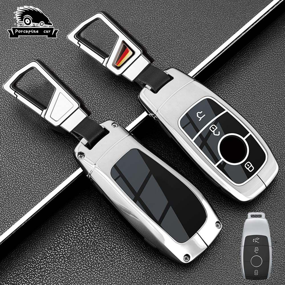 Zinc Alloy Car Key Case Cover For Mercedes Benz Amg E C S Glc Class E200 E400 E63 W213 S550 S560 C260 A200 Key Shell Protector