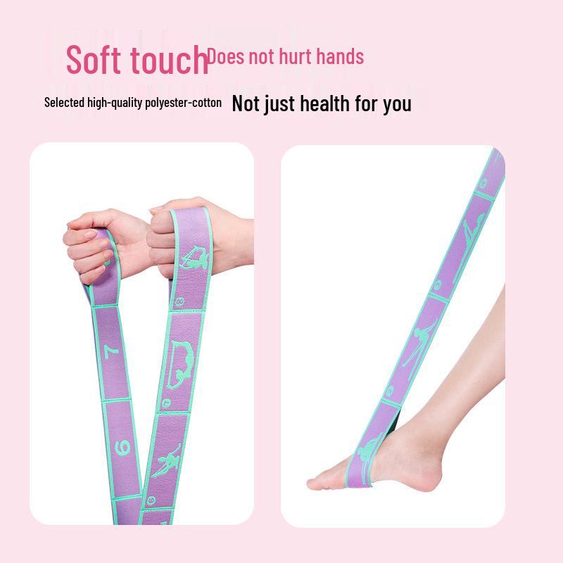 Children's and Adults' Latin Dance Elastic Yoga Strap - Figure Eight Stretching Band