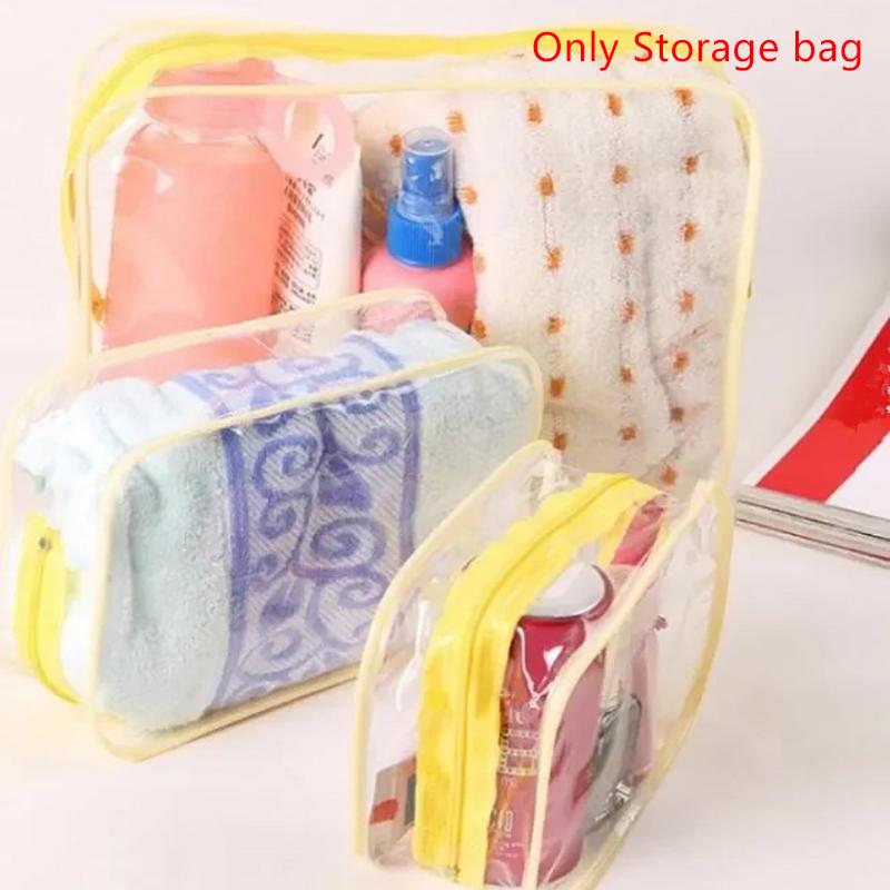 Travel Storage Toiletry Organize Women Waterproof Pvc Cosmetic Portable Bag Transparent Zipper Make Up Case Female Wash Kit