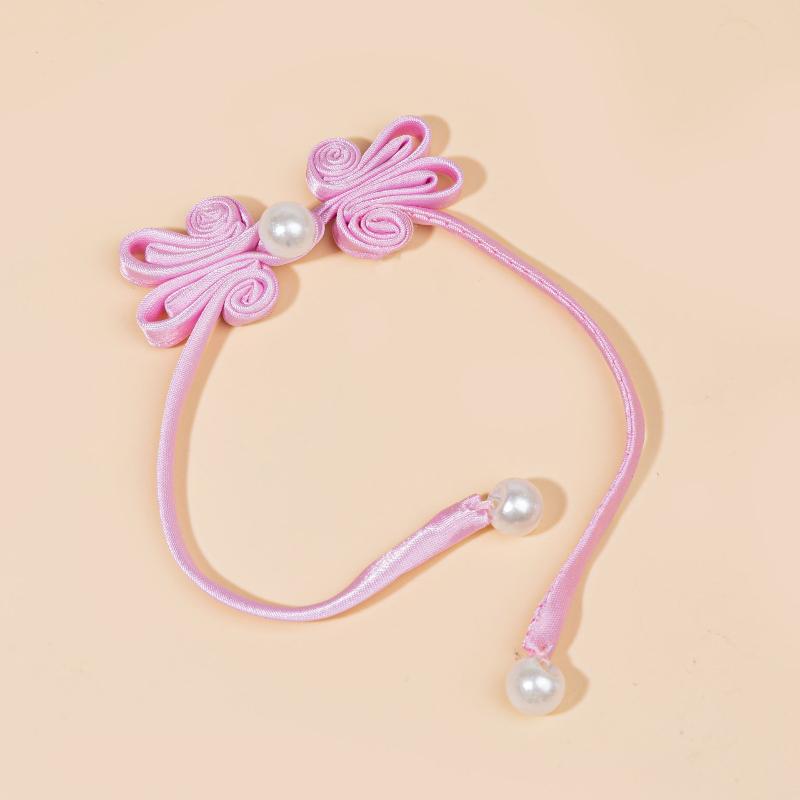 Classic Chinese Handwoven Beaded Pearl Tassel Fastener for Traditional Cheongsam Dress