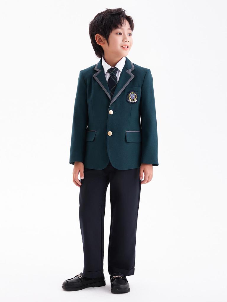 British Style Spring/Autumn Three-Piece Kindergarten & Primary School Uniform Set