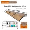 Aluminum Alloy Window Awning: Outdoor Polycarbonate Sunshade & Rain Shelter for Doorway or Balcony