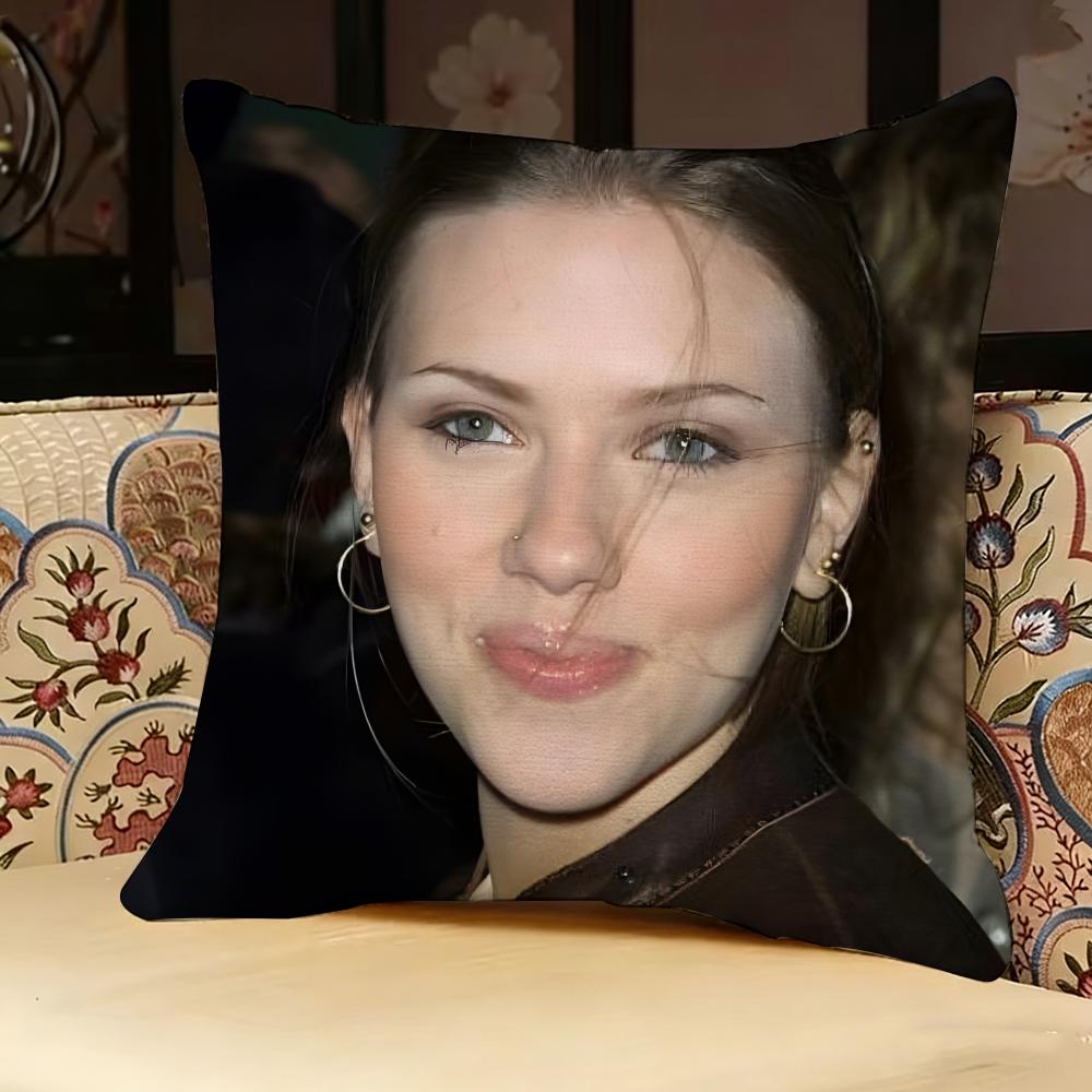 S-scarlett Johansson Pillow Case Pillowcase, Double-sided Printed, Sofa Cushion, Bedroom Headboard Pillow