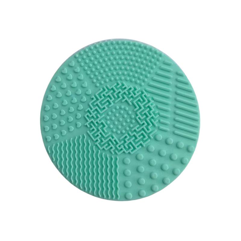 1pc Colorful Heart Shape Clean Make Up Brushes Wash Brush Silica Glove Scrubber Board Cosmetic Cleaning Tools For Makeup Brushe
