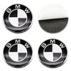 4Pcs Classic Blue White Car Wheel Center Hub Cap Sticker Emblem Badge Decal For BMW E46 E90 F10 F30 G20 X3 X5 50th Anniversary