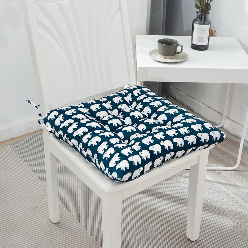 Thickened Printed Chair Seat Pad for Office, Student, or Dining Chairs