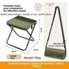 Outdoor Backpack Folding Stool Pencil Bag Stool Portable Simple Camping Equipment Satchel Stool Sports Folding Chair Handbag