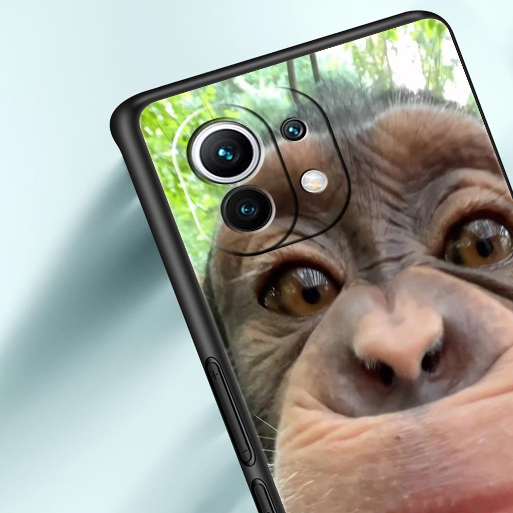Phone Case For Xiaomi Mi 15 14 13 12 11 Lite 14T 13T 12T 11T Pro Poco X7 X6 X5 X3 Pro F6 F5 F4 Cover Cute Funny Monkey