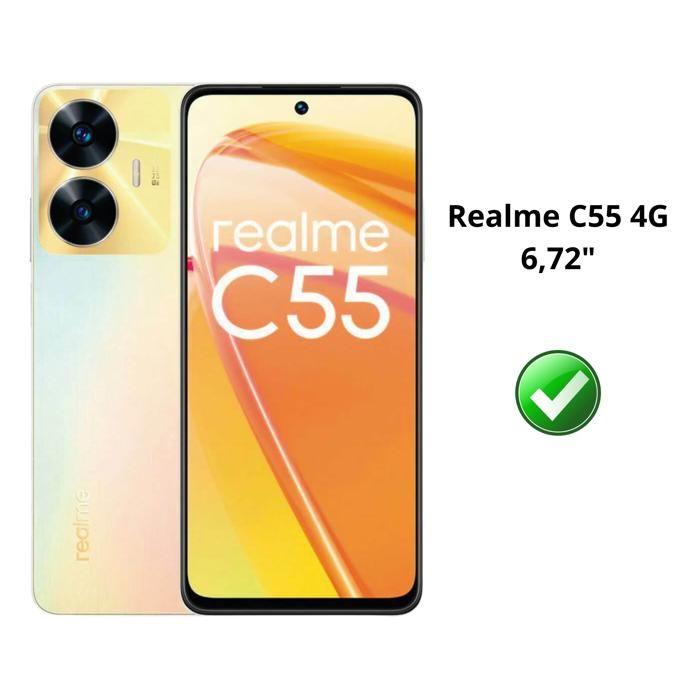 Verre Trempé pour Realme C55 4G [Pack 2] Film Vitre Protection Ecran Phonillico®
