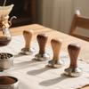 Coffee Press Powder Hammer Solid Wood Handle 304 Stainless Steel Press Powder Cloth Powder Coffee Machine Special Accessories