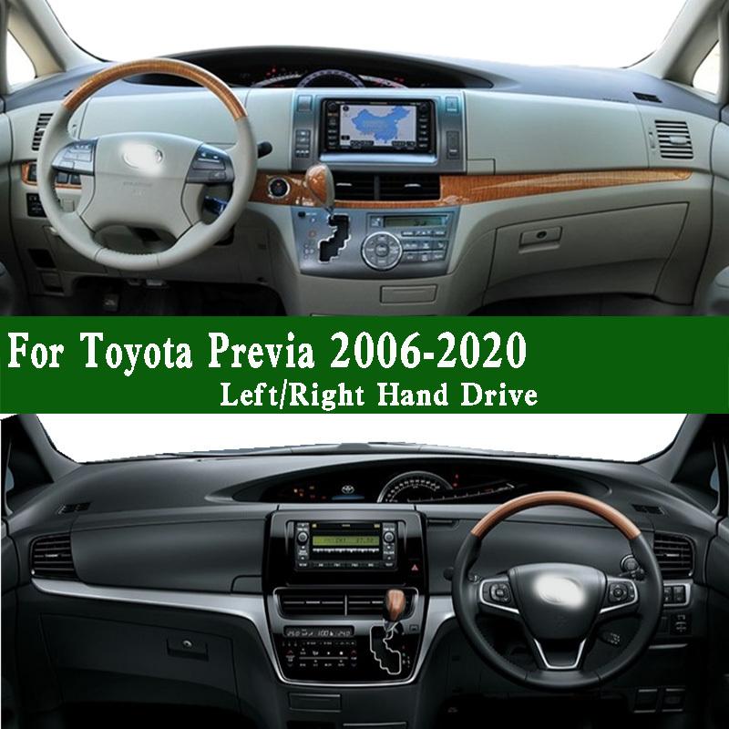 For Toyota Previa Estima Tarago R2 R55 R50 2006- Dashmat Dashboard Cover trument Panel Protective Dash Mat Anti-Dirt Pad