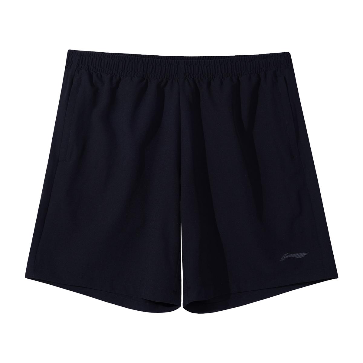 Li-Ning Simple Versatile Breathable Comfortable Pocket Men Tops Black AKSW599-1 S