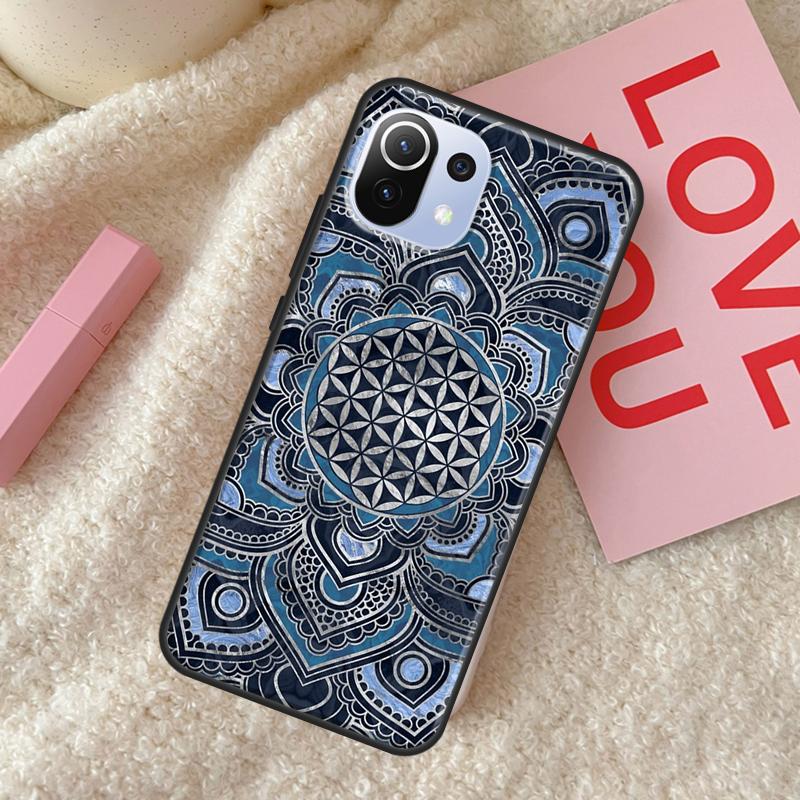 Květ Života V Lotosu Pastelové Zlaté Pouzdro Pro POCO X4 Pro F3 M3 M4 Pro X3 Pro GT Kryt Telefonu Pro Xiaomi 12 11T Pro Mi 11 Lite