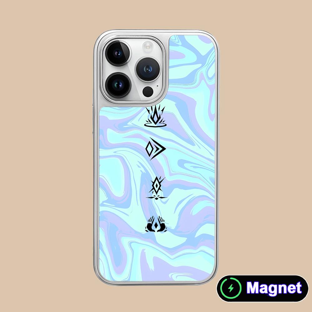 Valo Waylay Phone Case for iPhone 17 16 15 14 13 12 11 Air Pro Max Plus Electroplated Silver Magsafe Cover
