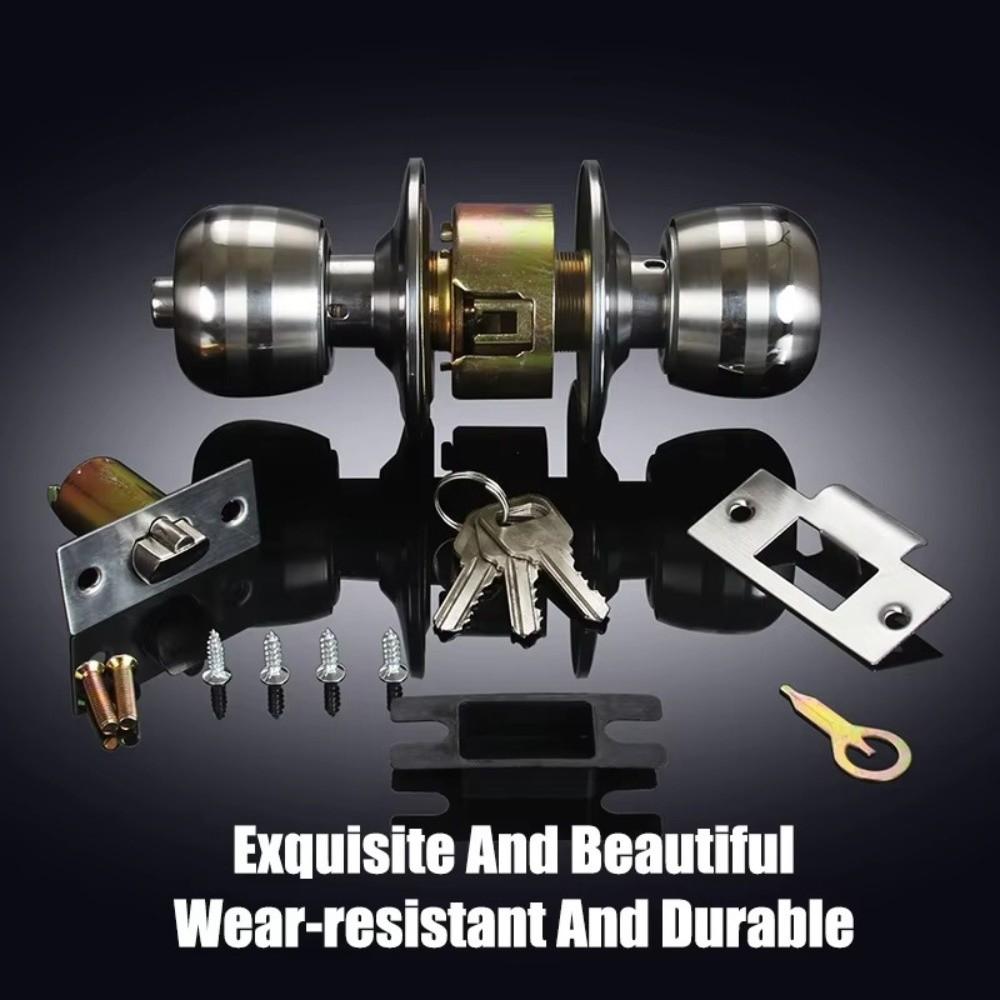 Doorknobs Entrance Door Lock Stainless Steel Interior Lock Lock Mechanism Door Handle  Bedroom