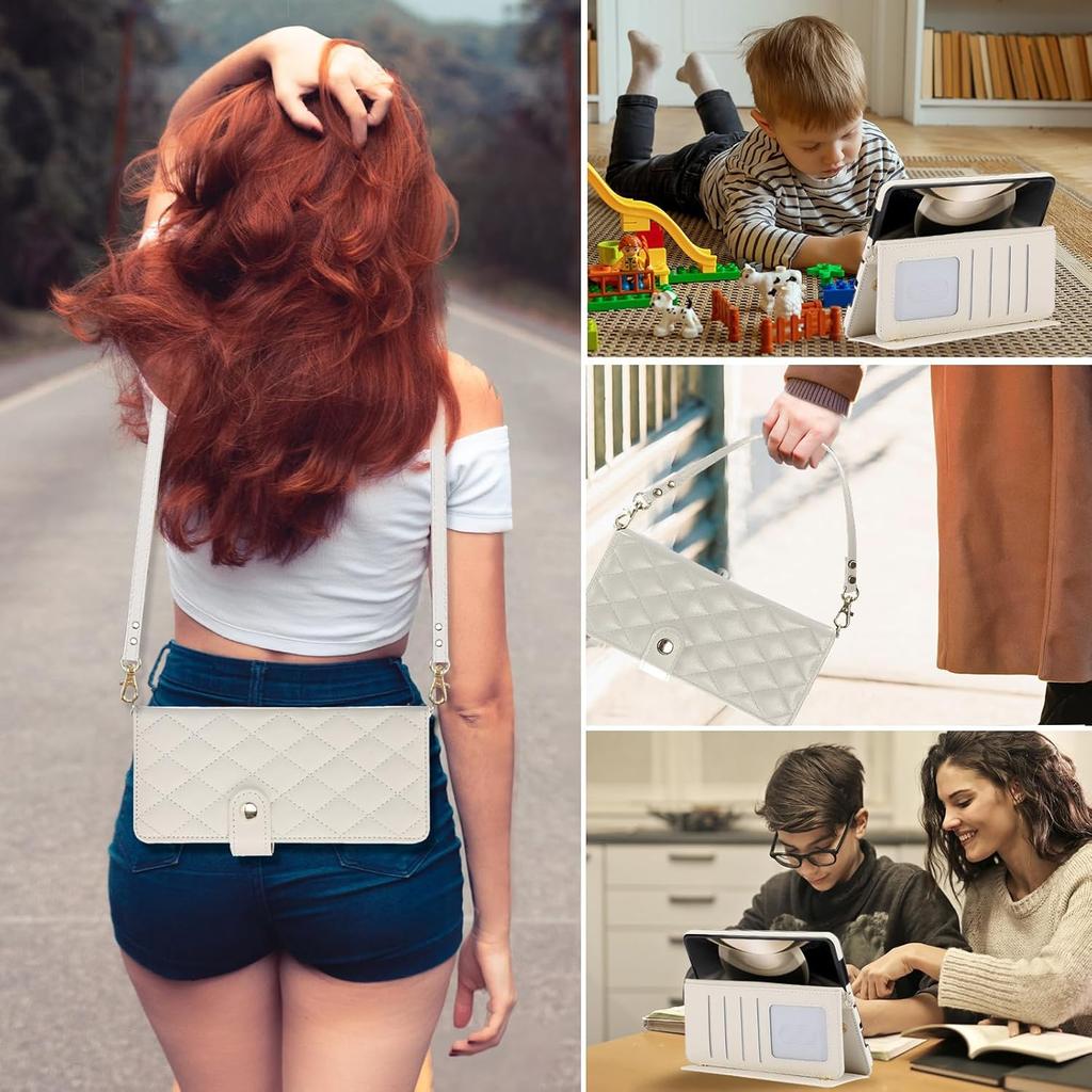 NINKI Compatible Samsung Galaxy Z Fold 4 Wallet Case with S Pen Holder, 4 Card Holder & Strap Flip Stand Leather Case for Samsung Z Fold 4 Phone Case