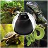 Reptile Heat Lamp Fixture Deep Dome Lamp Cap Optical Reflection Cover Terrarium Light Fixture for UVB Light Bulb Basking Bulb