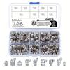 60 Pcs/set Metric Grease Fitting Kits,Including Straight and Angled Grease Fittings,for Lubricating Mechanical Components with Angled Grease Guns