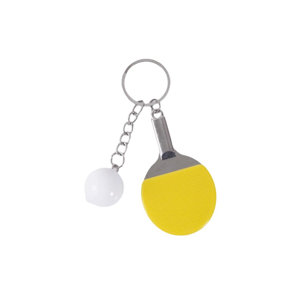Ball Sports Fans Ping Pong Racket Pendants 7 Colors Bag Pendant Cute Key Ring  Gift Ornament