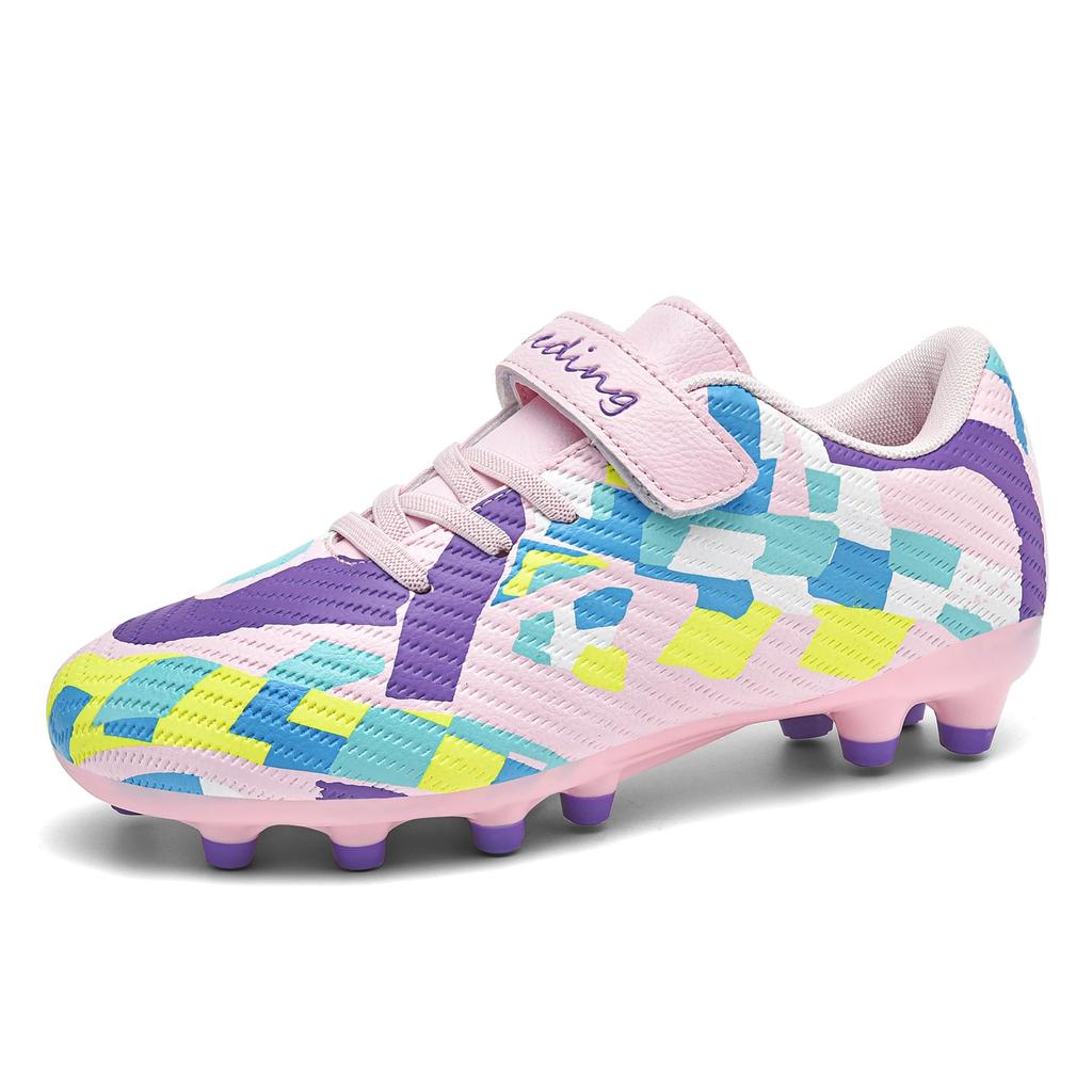 Kids Soccer Cleats Athletic Outdoor FG Football Boots Boys Girls Training Sneakers AG Youth Soccer Shoes for Little/Big Kids