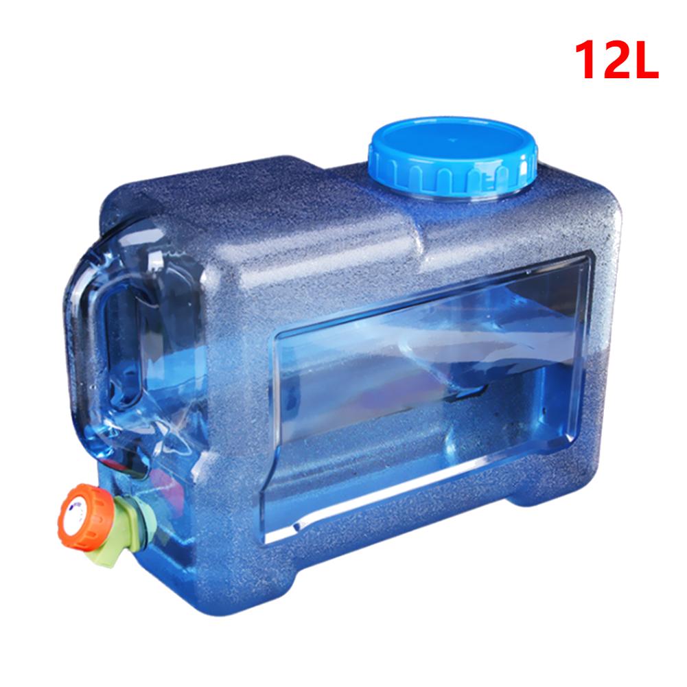 Large Capacity Portable Water Bucket Driving Pure Water Tank Container with Faucet for Outdoor Camping Cooking Picnic Hiking