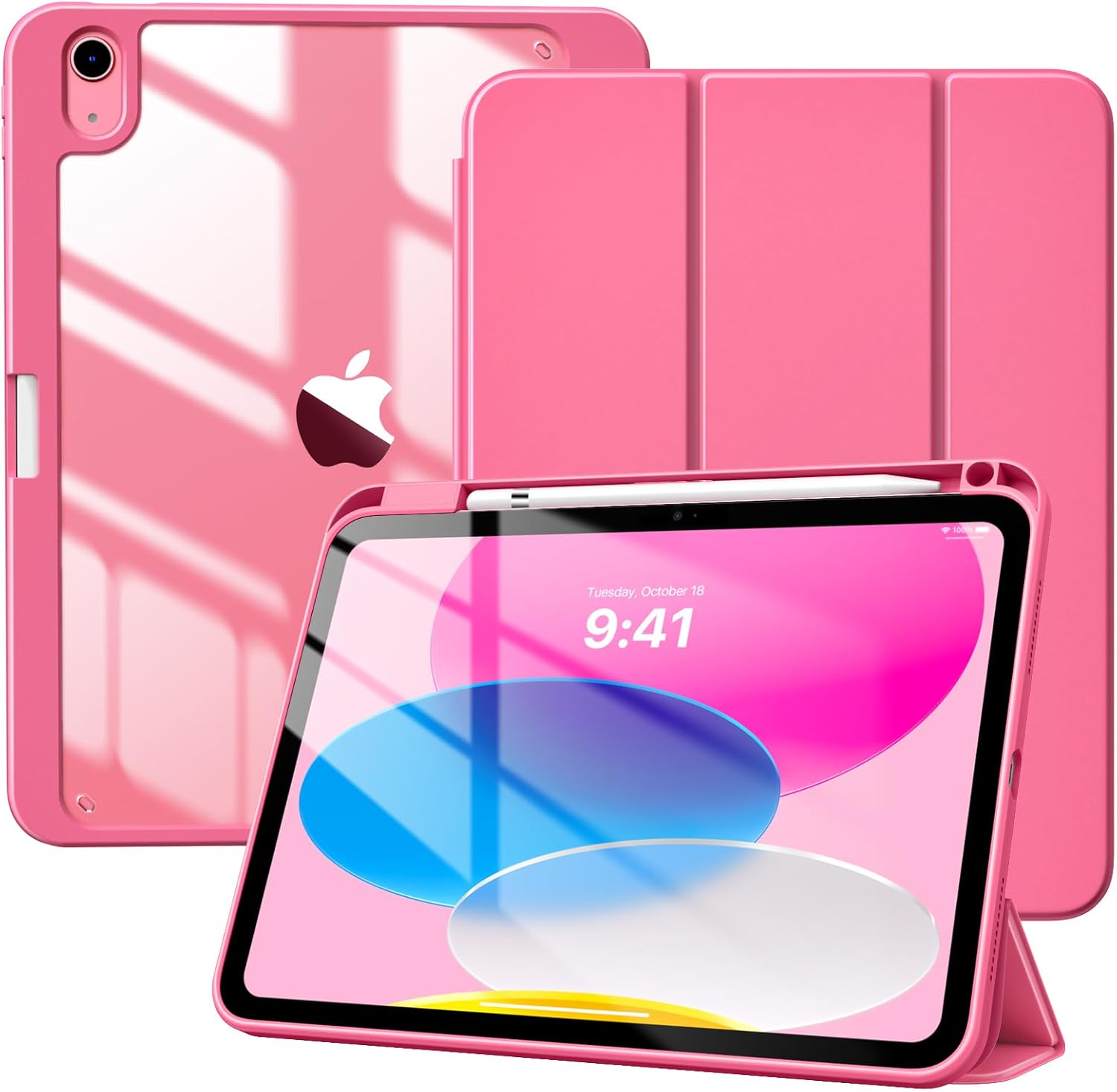 Slim Protective Case for IPad (A16) 11th Generation 11 Inch 2025, IPad 10th Generation Case 10.9 Inch 2022 with Pencil Holder