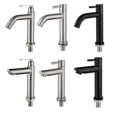 304 Stainless Steel  Single Cold  Water Tap  Stainless Steel  Wash Basin  Water Tap  Toilet Faucet