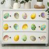 Tj11005 Creative Color Easter Egg Wall Sticker Landscaping Decoration Living Room Bedroom Background Self-Adhesive Wall Sticker