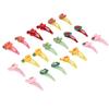 20 szt. Spinki do włosów dla zwierząt domowych Styl listowy Plastikowe śliczne spinki do włosów dla psów Koty Króliki