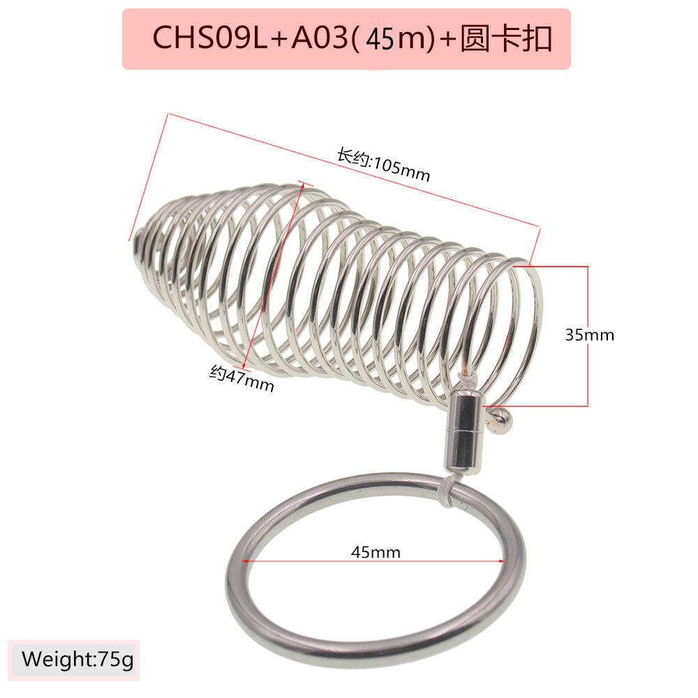 Stainless Steel Penis Ring Exotic Condom Binding Snap Ring Set Men and Women Love Aid Adult Sex Tools Sex Toys Can Not Fall Off