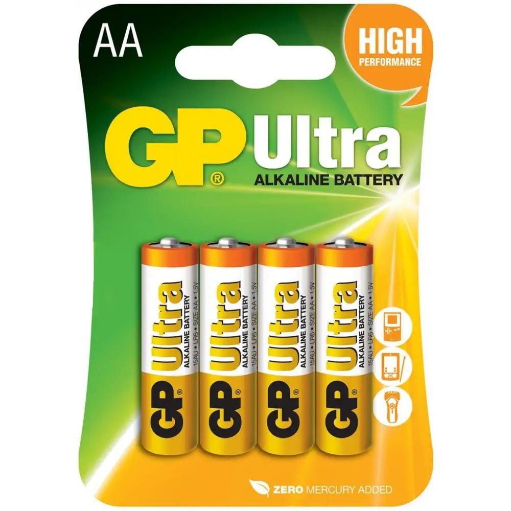 Ultra Alkaline Aa Lr6 Battery 1.5V 4 Pieces
