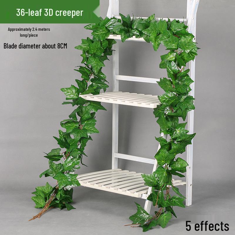 

Искусственная зеленая лиана винограда с листьями для украшения потолка