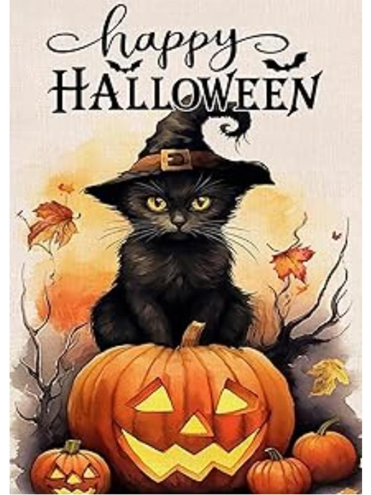 New Diamond Drawing 5DDIY Square/Round Diamond Mosaic Pumpkin Cat Jewelry Embroidery Halloween Picture Home Decoration Gift